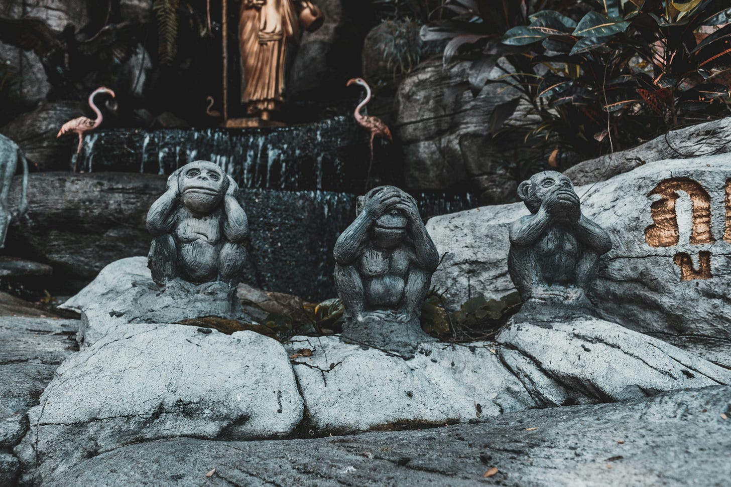 three wise monkeys
