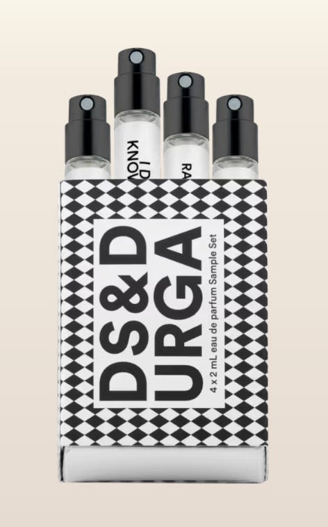 A picture of the DS & Durga mini fragrance collection for The Beauty Ed® substack