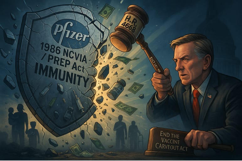 BREAKING: Rep. Gosar Files Bill to Eradicate Big Pharma’s Vaccine Liability Shield