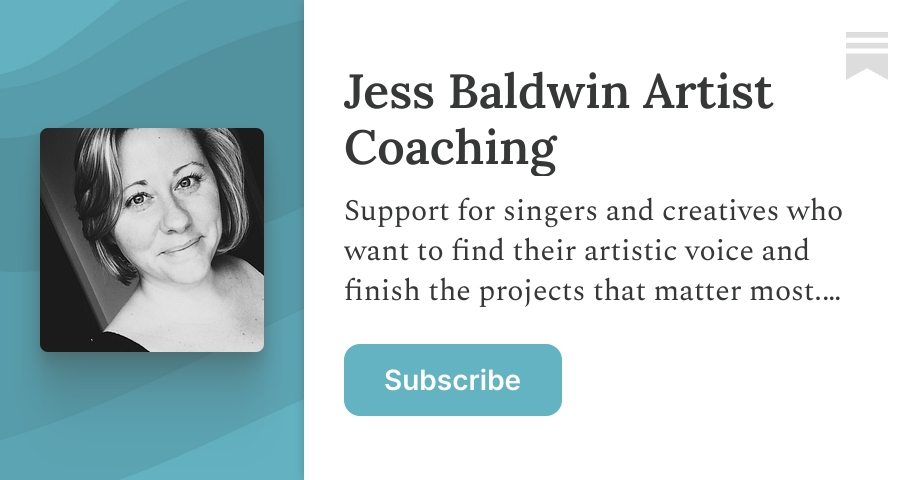 Jess Baldwin Artist Coaching | Substack