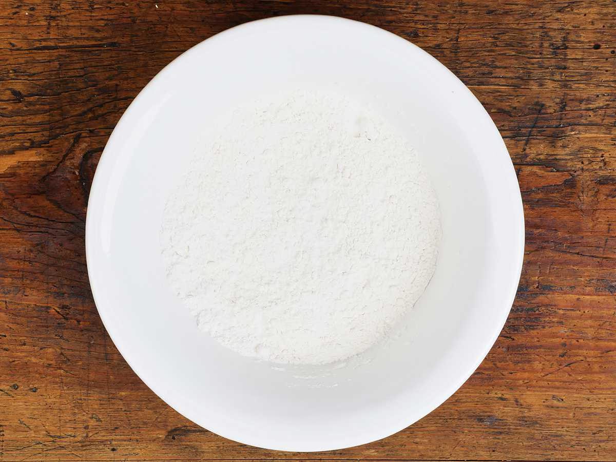 Flour in Mixing Bowl