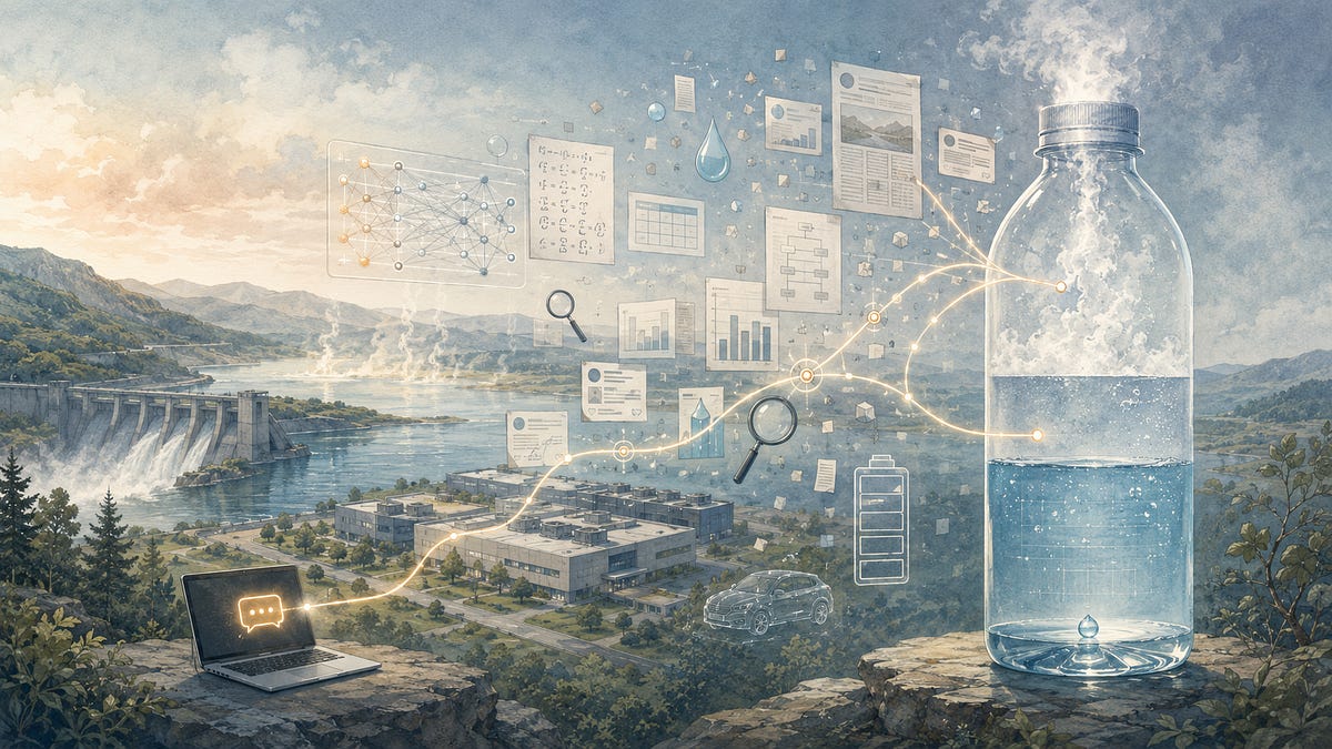 I think I figured out exactly how the “AI uses a bottle of water per prompt” miscalculation happened