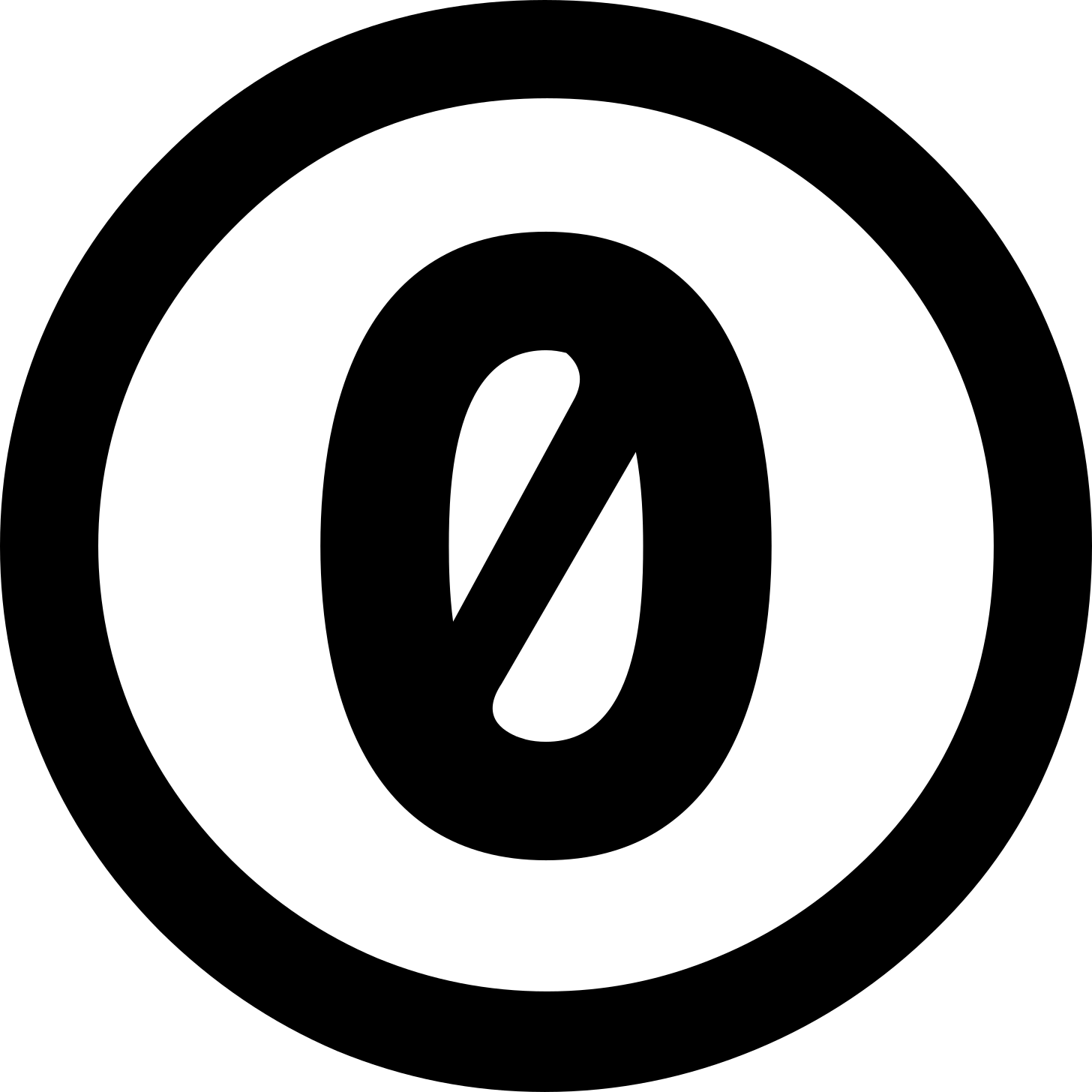 CC0 zero logo