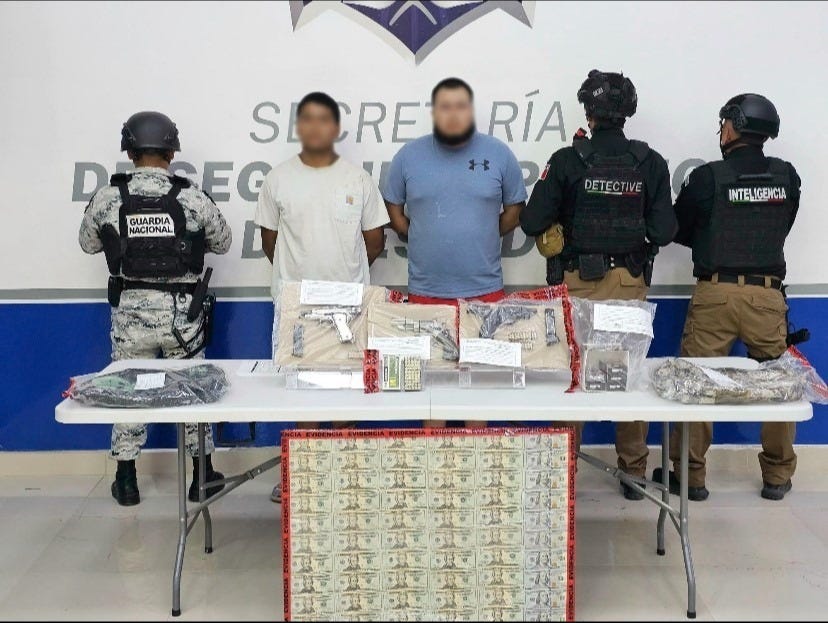 Mexican Police, acting on information from El Paso Border Patrol Agents, arrested two Juarez Cartel human smugglers on July 9, 2025.