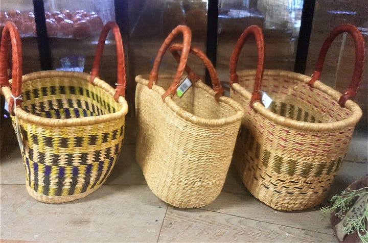 Hats and doilies are just some of the things for sale at the Round Barn.