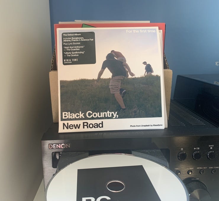 Mijn cd van For The First Time van Black Country, New Road uit 2021