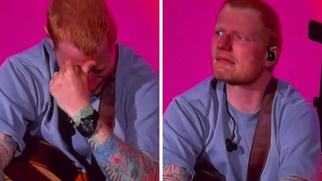 Ed Sheeran cries, apologises to fans at first post-Macklemore show | news.com.au — Australia's leading news site for latest headlines Ed Sheeran cries, apologises to fans at first post-Macklemore show | news.com.au — Australia's leading news site for latest headlines