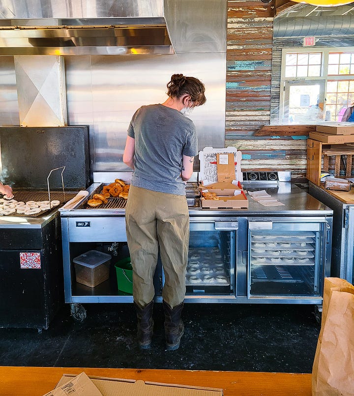 Hole Doughnuts kitchen & register