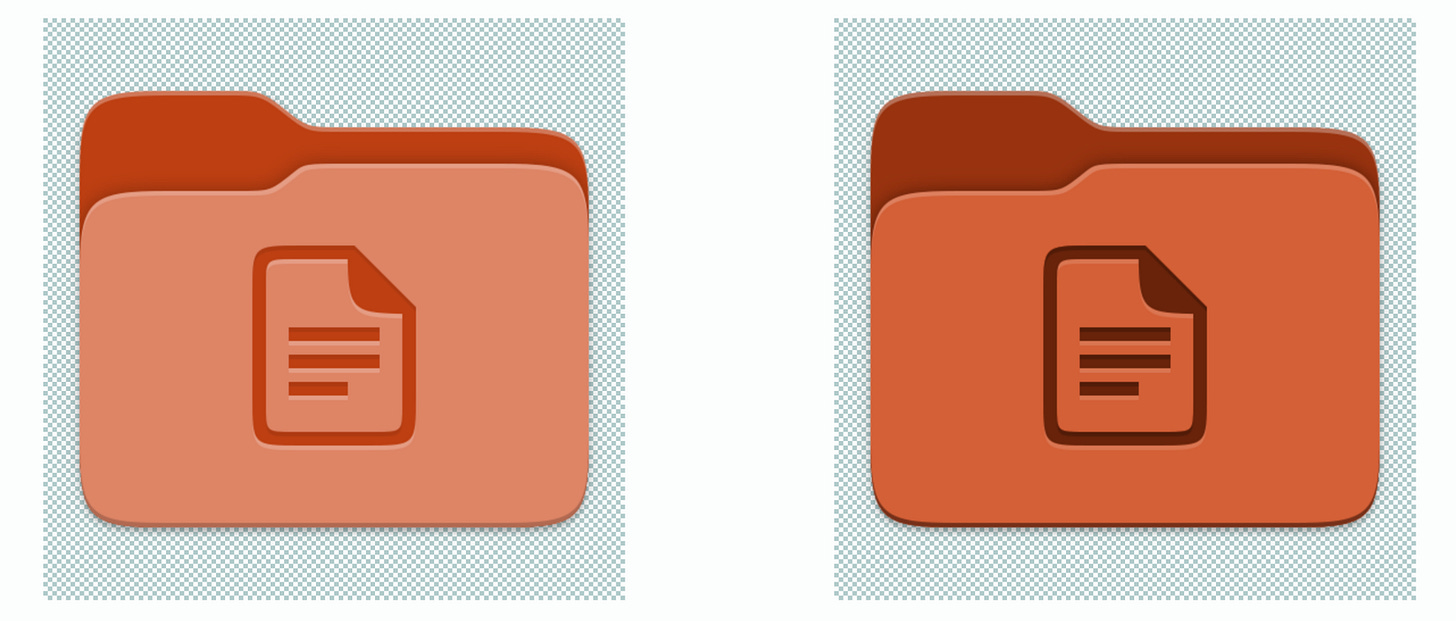 Ubuntu's second folder redesign