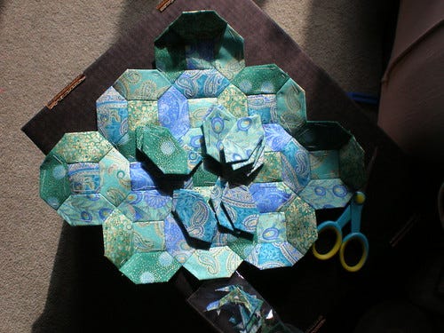 Paper Pieced Patchwork in Progress Paper Pieced Patchwork in Progress