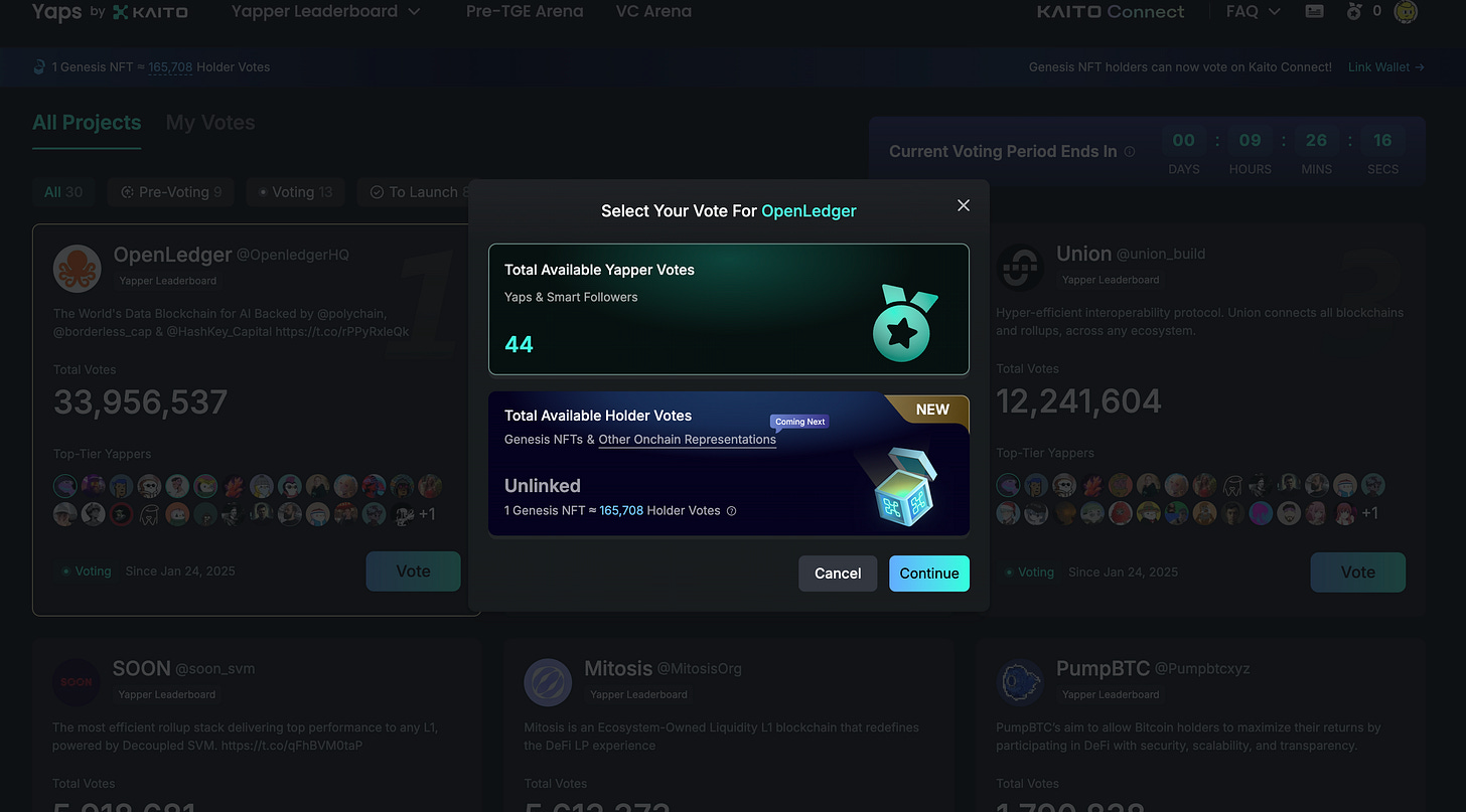 Kaito】InfoFi project that collects all information on web3 and makes it  searchable by AI / Yaps that visualizes activities on X and grants tokens /  Soon to release its own token / @KaitoAI
