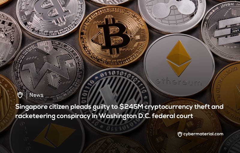 Singaporean Man Admits Guilt in 5 Million Crypto Theft