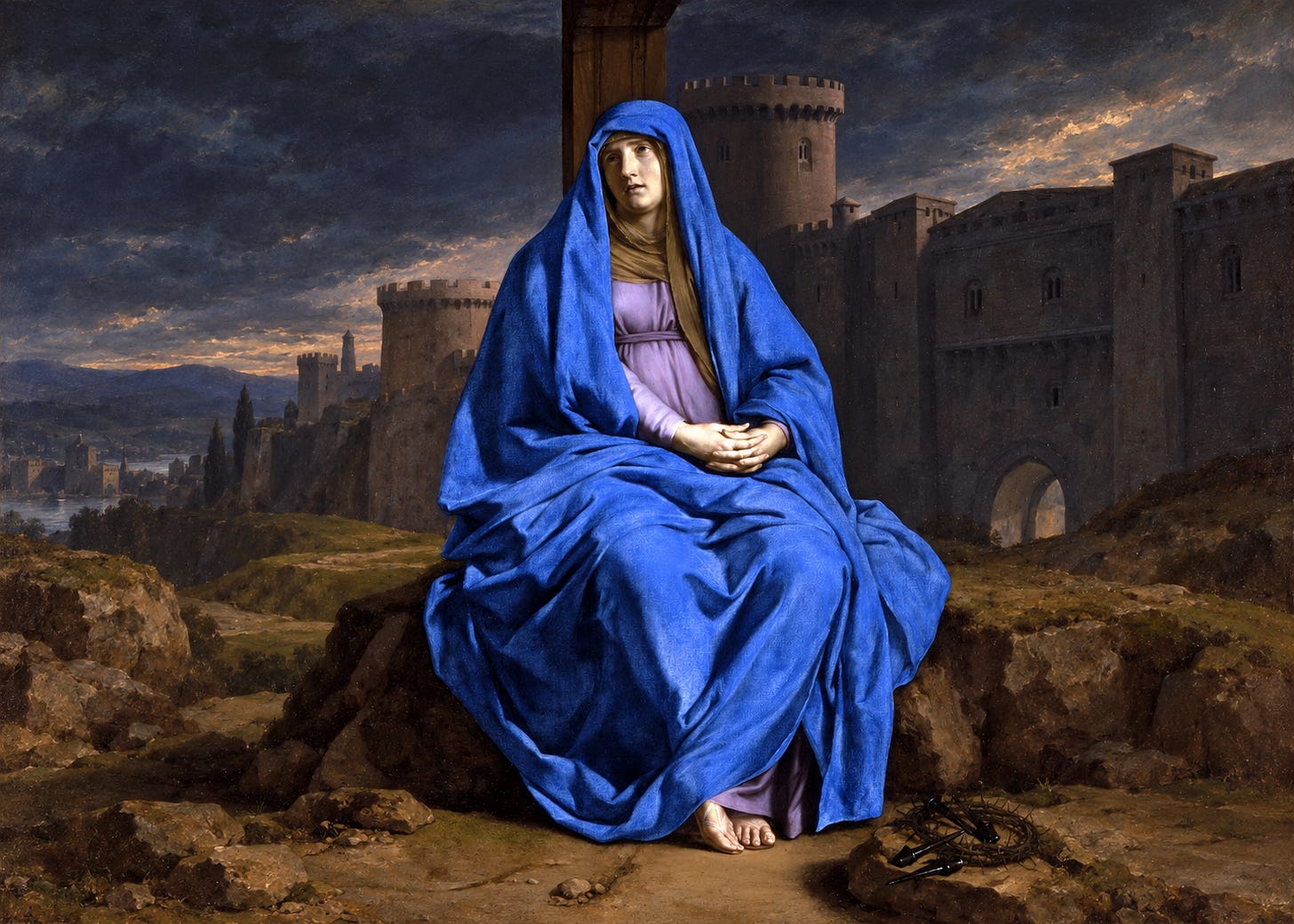 Original artwork: La Vierge de douleur, Philippe de Champaigne, 1655–1660, Musée du Louvre