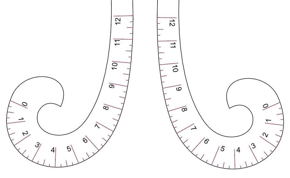 french curve ruler printable