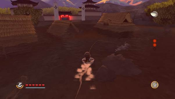 A video game screen with a fishing rod in the water

AI-generated content may be incorrect.
