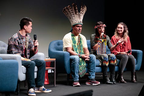 Photos from the talk of PUWE & TXUKU at PAUA Paris 2023
