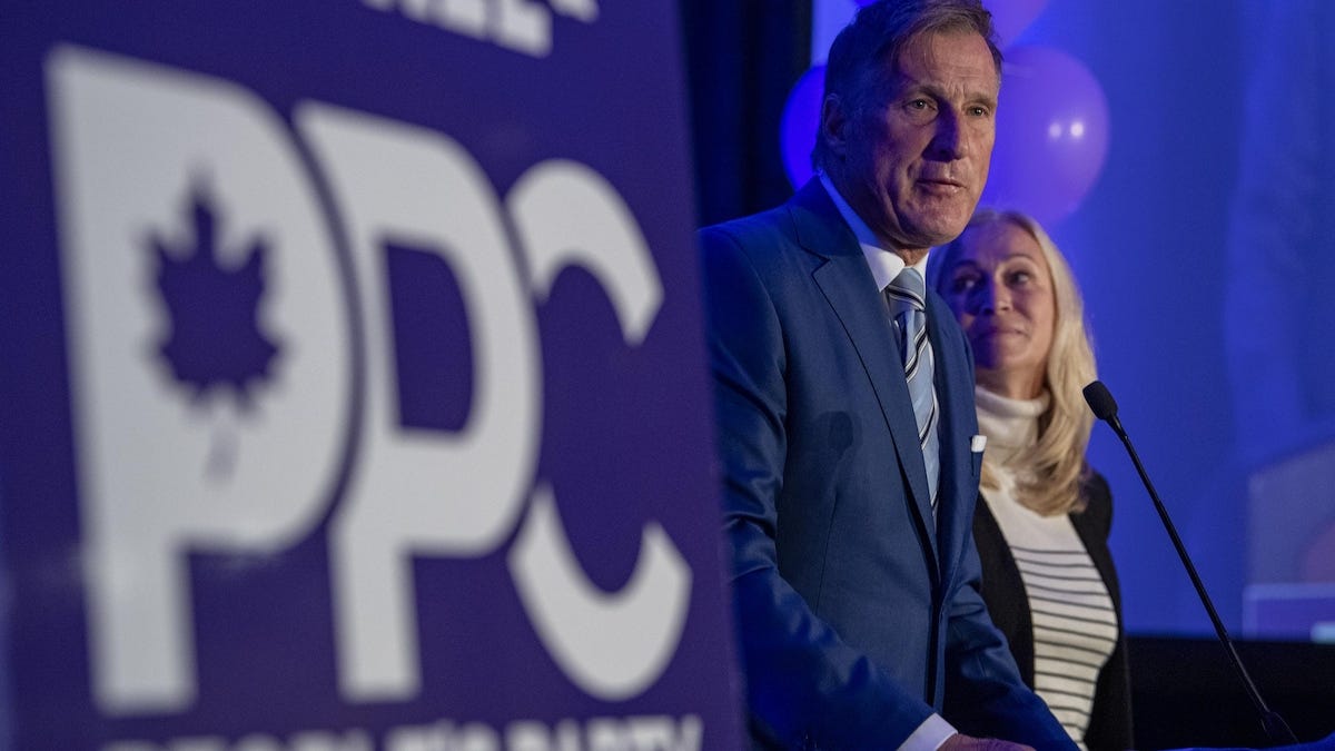 Maxime Bernier et Catherine Letarte.