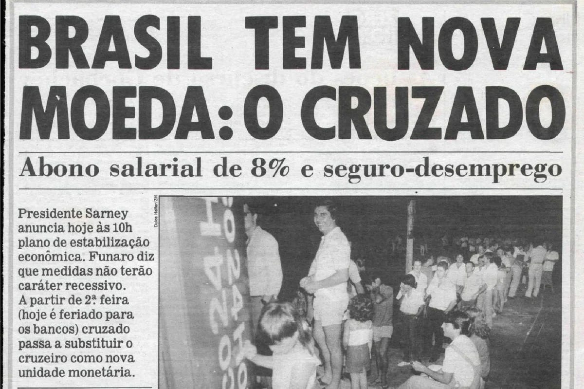 Fiscais do Sarney, euforia e tumulto em 1986: como foi o lançamento do Plano  Cruzado | GZH