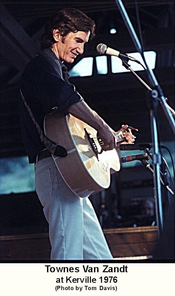 r/OldSchoolCool - Townes Van Zandt 1976 at The Kerrville Folk Festival