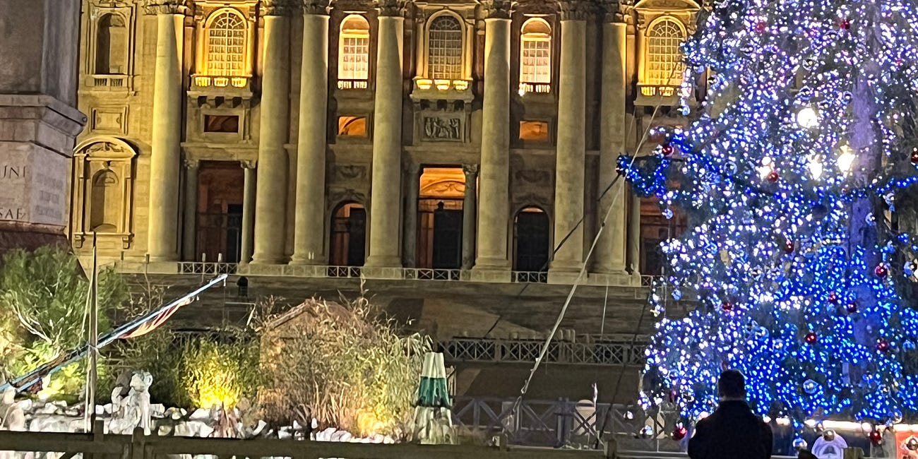 Sending Warm Holiday Wishes from St. Peter’s Square: A Christmas Tree Video to Brighten Your Season
