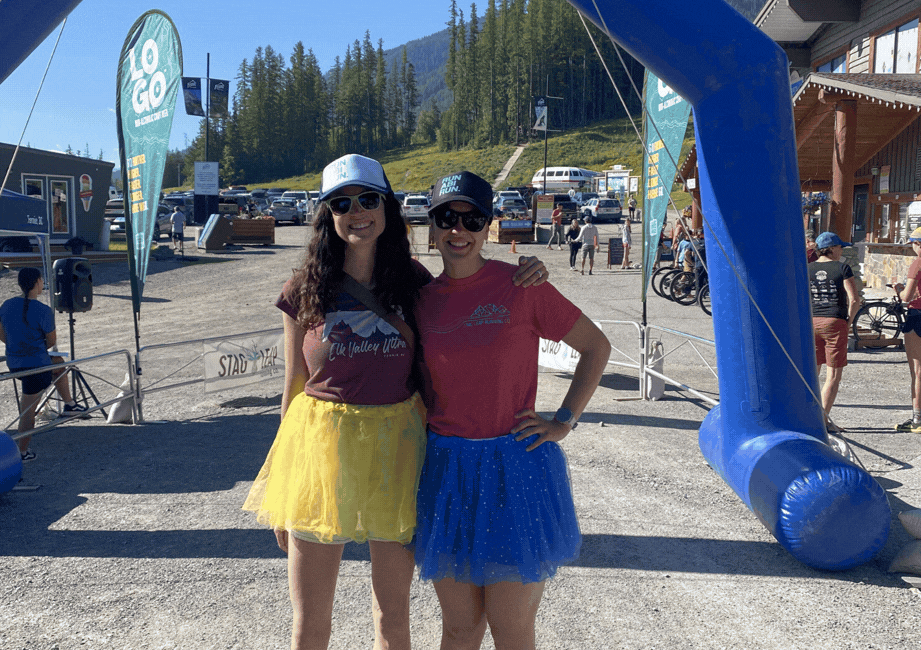 Stag Leap Running. With Lauren Boudreau and Jessica Gamey