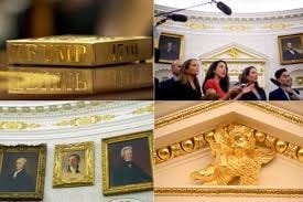 extreme goldening of the Oval Office ...