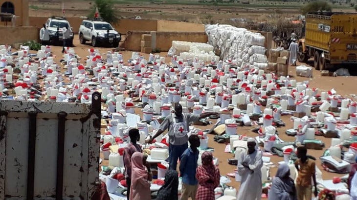 Our team distributes items.