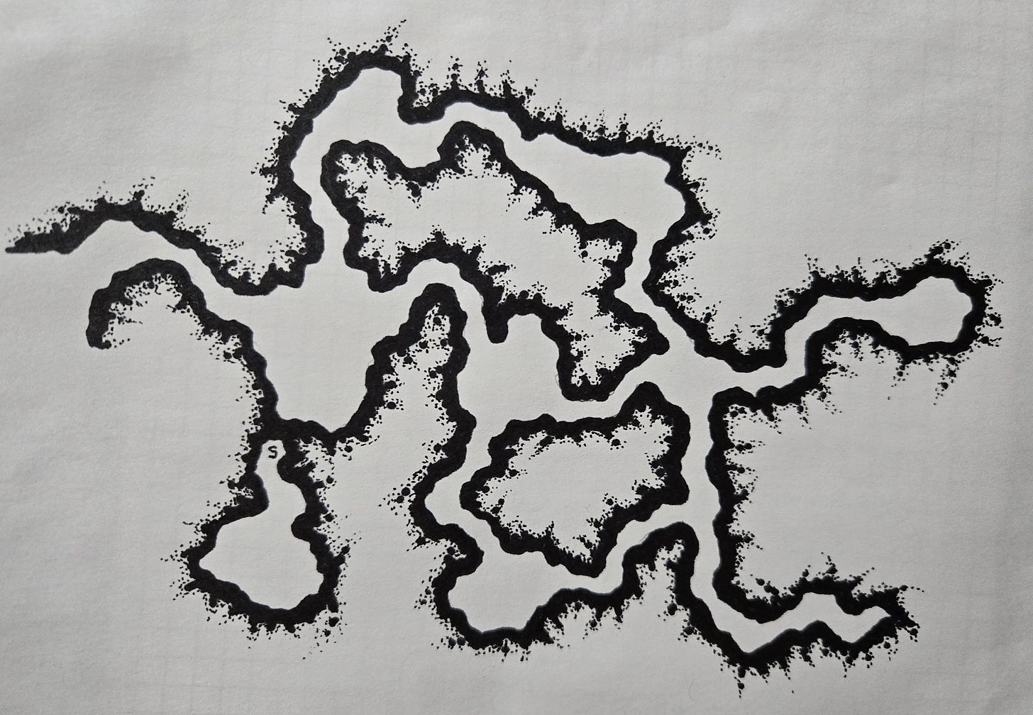 A map of the cave system.