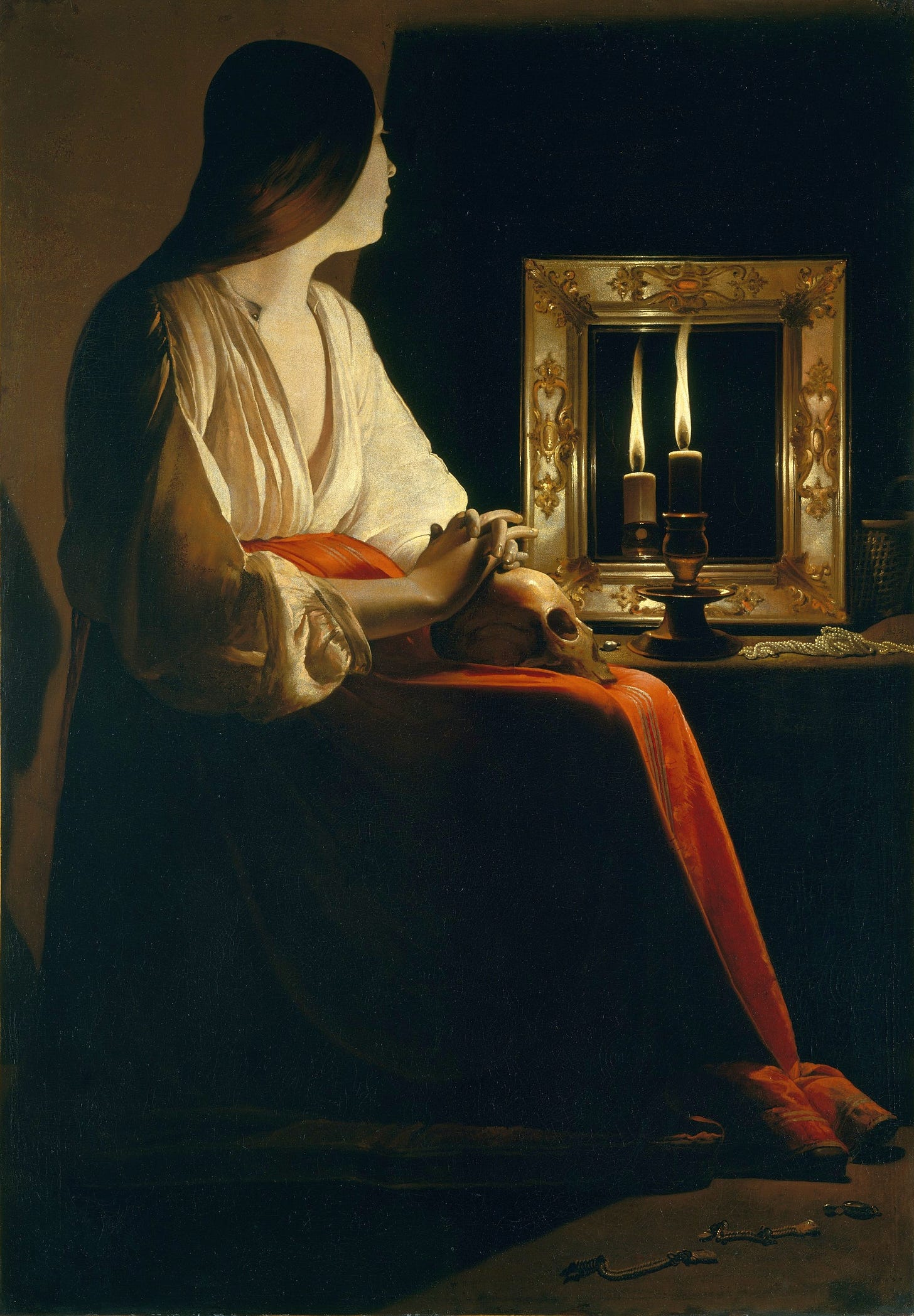 Georges de La Tour, The Penitent Magdalene Georges de La Tour, The Penitent Magdalene