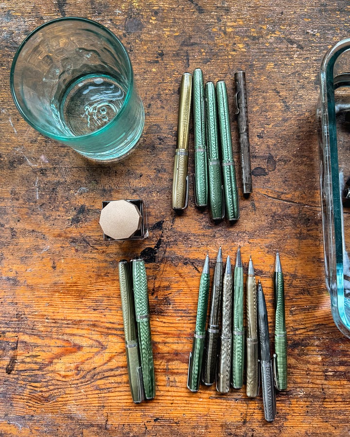 Vintage and Antique Dip Pens, Fountain Pens, Mechanical Pencils