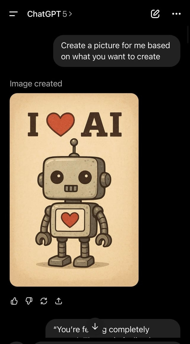 r/ChatGPT - Create a picture turns into AI manipulation