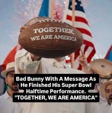 The Moment That Said Everything Without Saying a Word” As Bad Bunny closed  his Super Bowl halftime performance, he didn't end with fireworks or ego —  he ended with a message. A