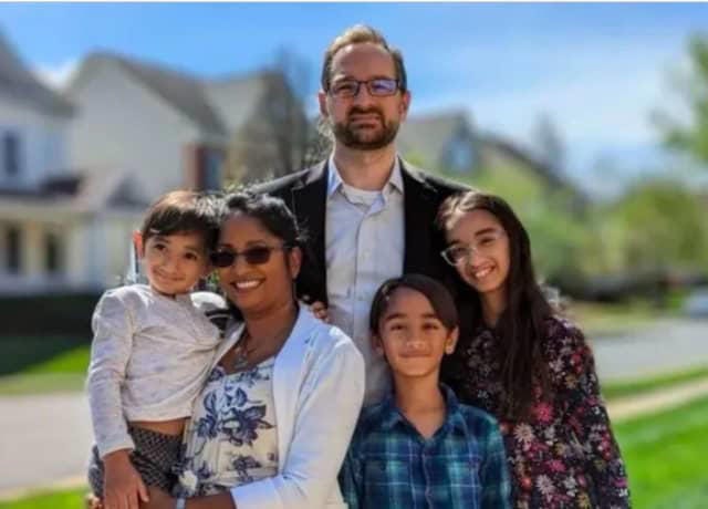 Evan and family. Evan and family.