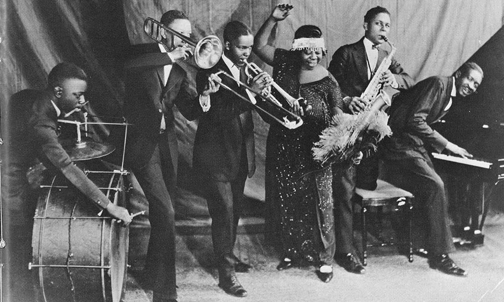 Rainey with her backing band