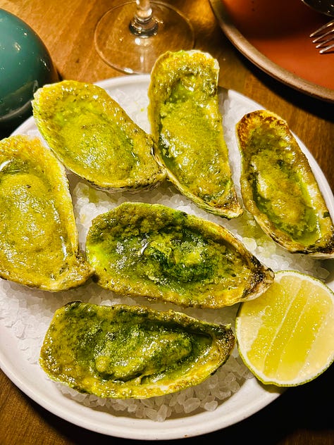 Photos of pancakes, oysters, Dolly Parton's songwriting journal, and other details from Nashville, Tennessee