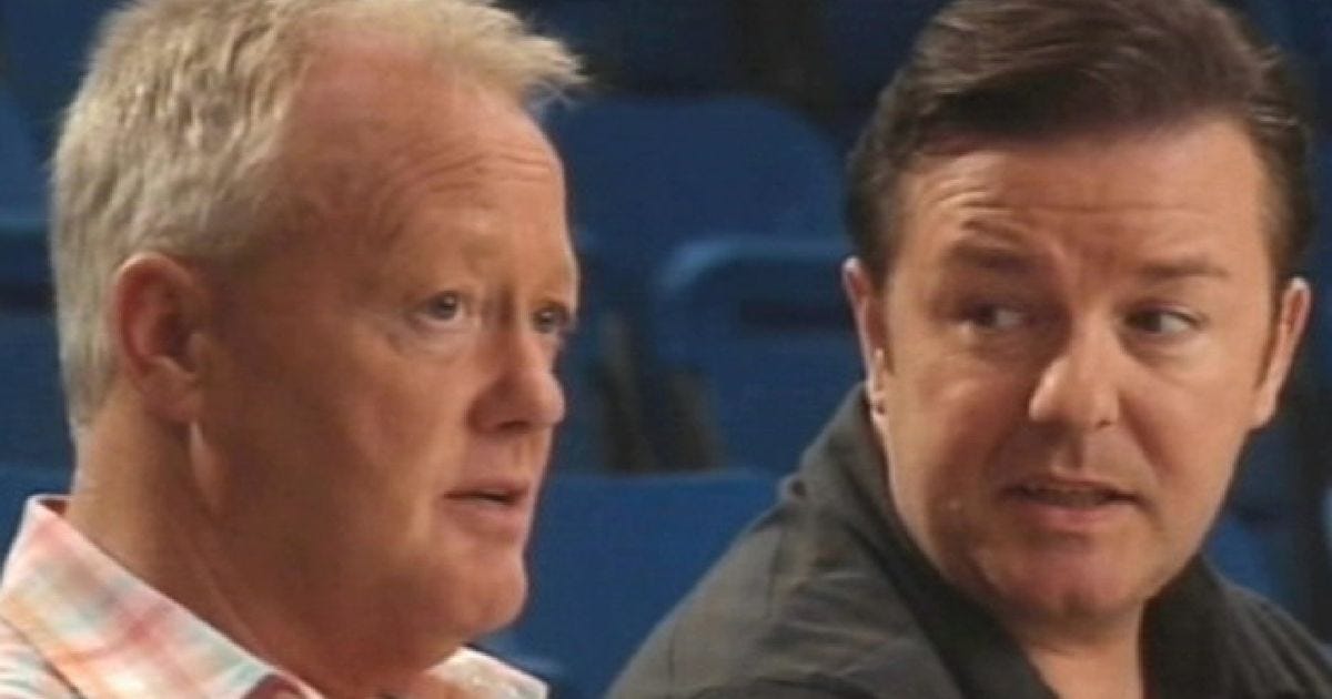 Keith Chegwin on Extras: Ricky Gervais pays tribute to 'national treasure'  with poignant and hilarious memory - Mirror Online