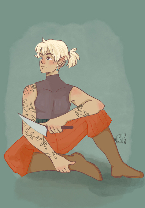 8 pictures of different characters, mostly female fantasy characters.