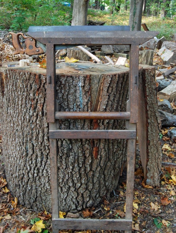 wooden saw vise
