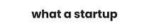 What A Startup