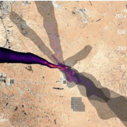 MAPL-EMIT modelled methane plumes sample MAPL-EMIT modelled methane plumes sample