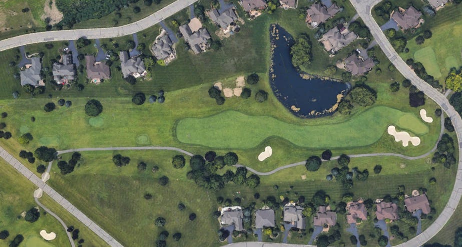 Travis Pointe CC 2nd Hole