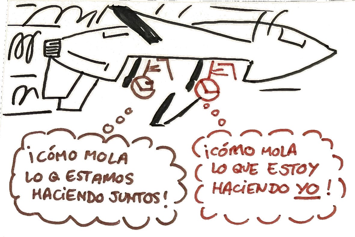 .- Somos gilipollas. .- Hombre, no generalices. .- Vale, eres gilipollas.