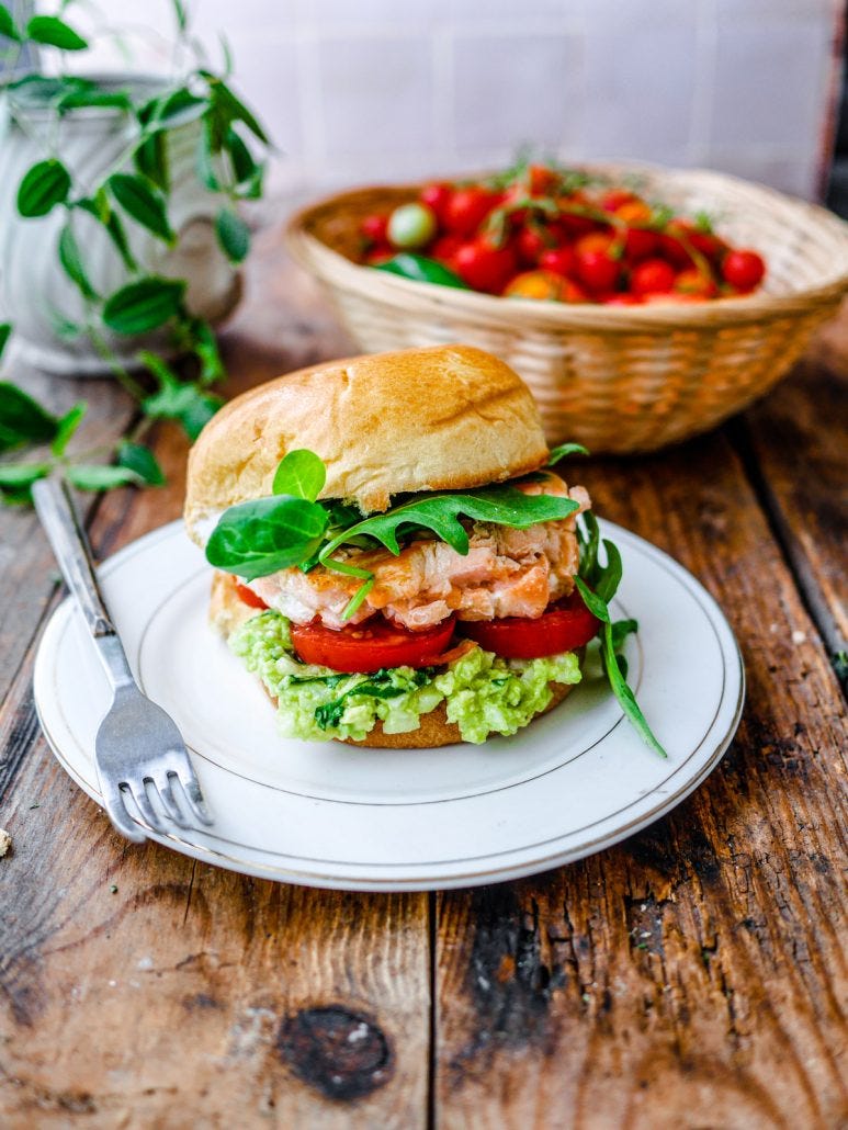 burger saumon