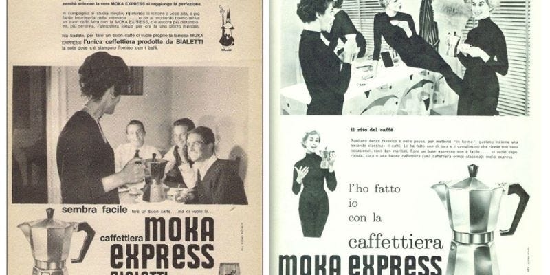 Bialetti Moka ads targeting women