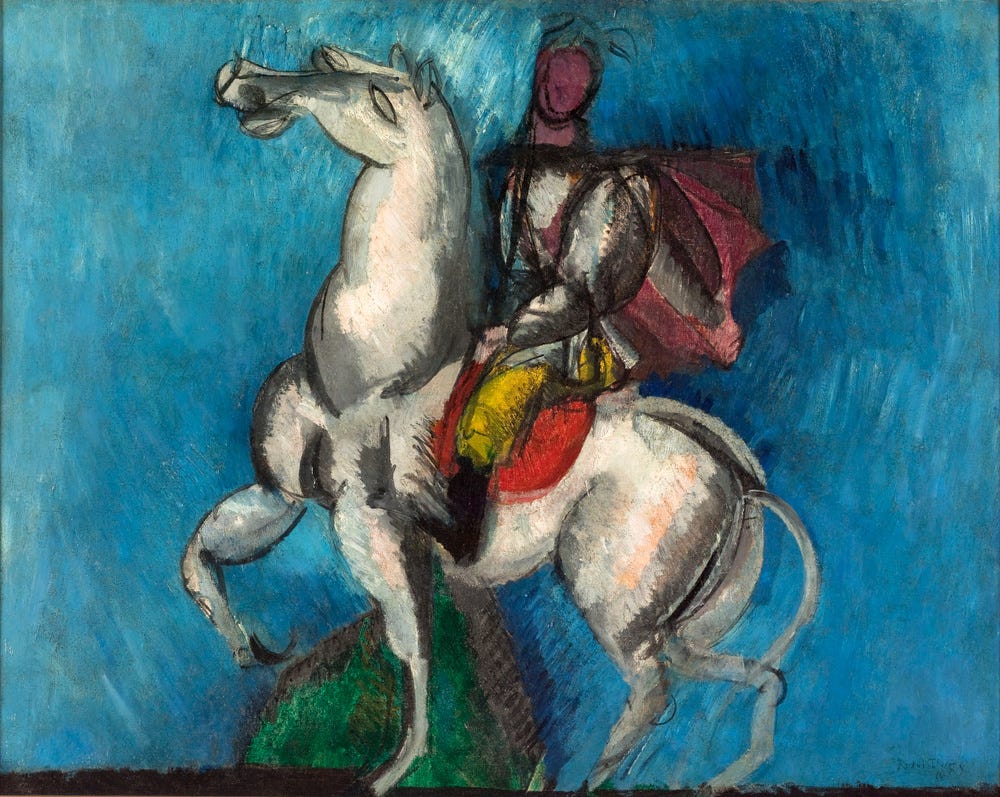 Raoul Dufy, Le Cavalier arabe, 1914 Raoul Dufy, Le Cavalier arabe, 1914