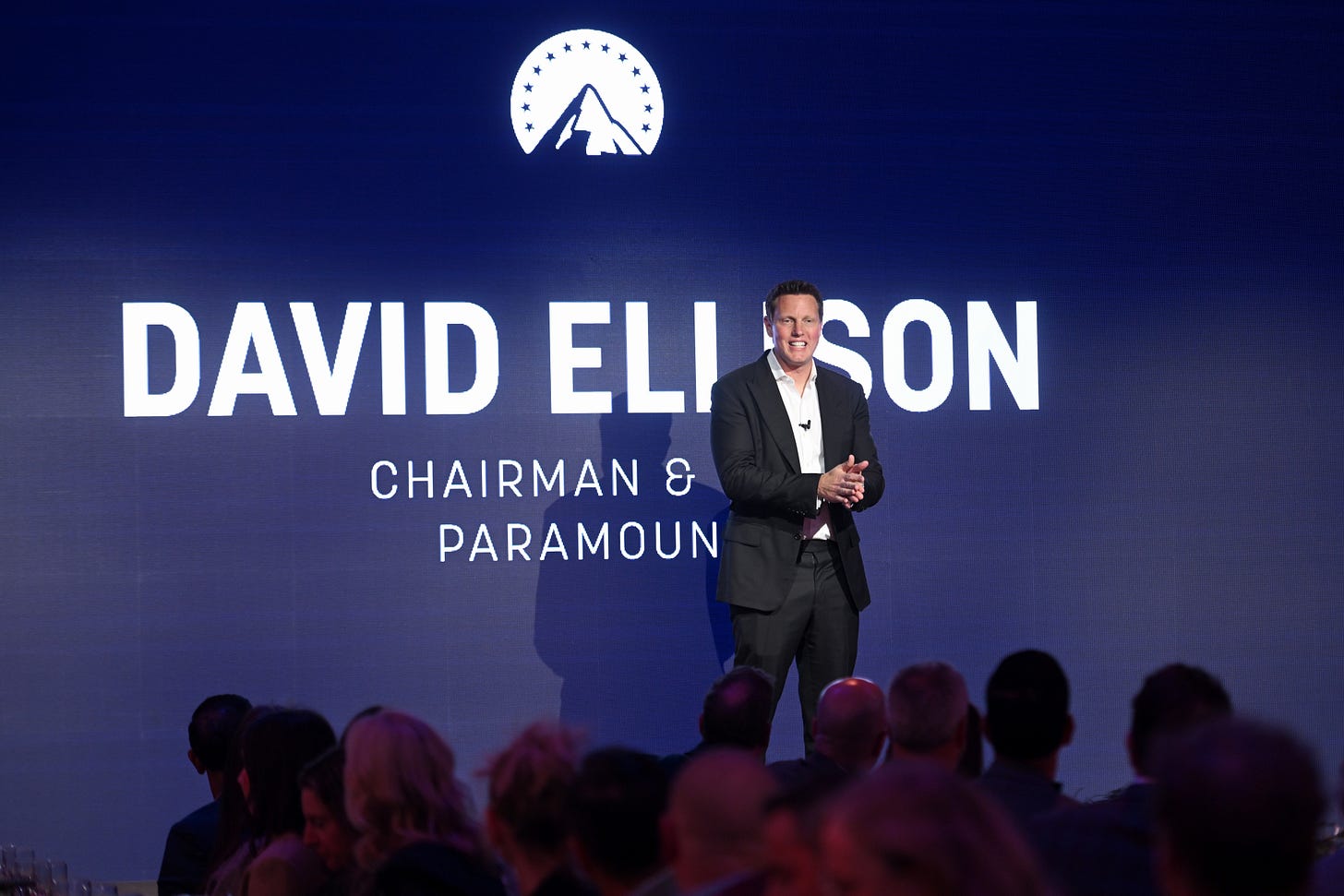 David Ellison at an event in New York City on April 22, 2026. Photo by Noam Galai/Getty Images for Paramount