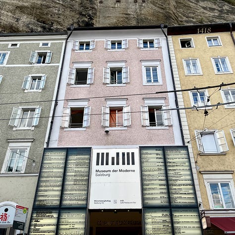 photos of Salzburg old town in the summer