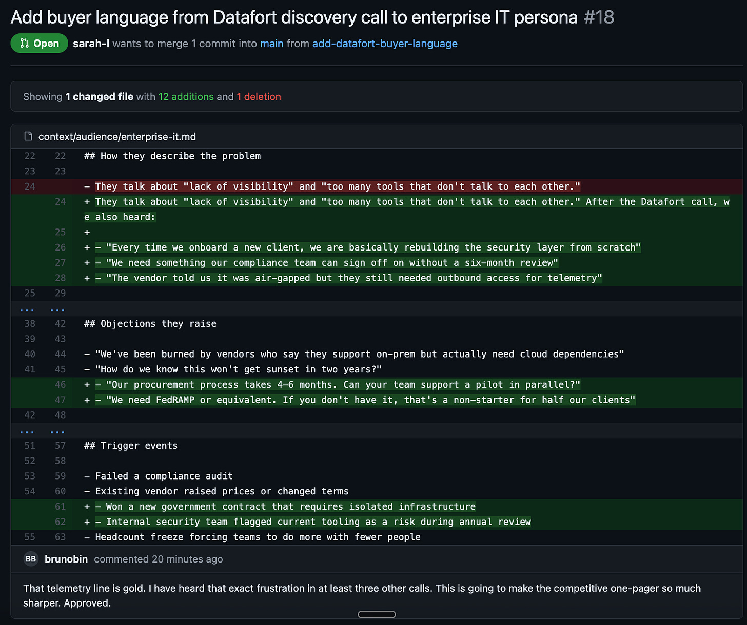 persona markdown improvement