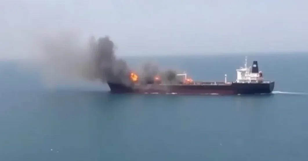 Iran Guards say they targeted an Israel-linked ship in Strait of Hormuz