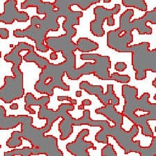 Pictures of a dungeon constructed room-by-room, by a cellular automata, and by binary space partitioning.